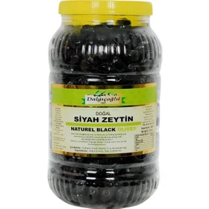Siyah Çevirme Yuvarlama Sele Zeytin Az Tuzlu Orta Etli 1000 cc