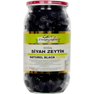 Siyah Zeytin Kıvırcık Tuzsuz Kuru Sele 1000 cc Cam Kavanoz