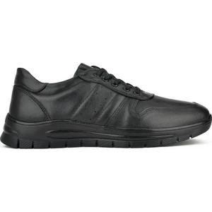 Erkek Deri Sneaker 133423Z67 Siyah