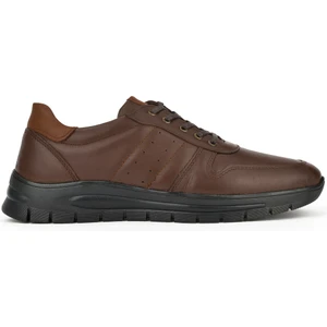 Erkek Deri Sneaker 133423Z67 Kahve