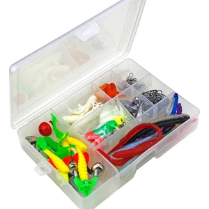 Balık Av Dünyası 97 Parça Olta Malzemeleri Seti Çeşitli İğneler ve Aksesuarlar ile