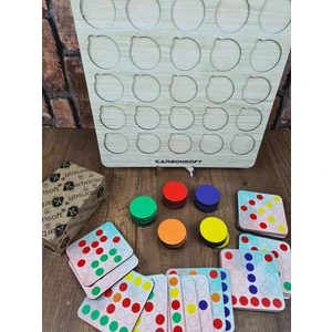 Montessori Egitici Ahsap Oyuncak, Egitici Kutu Oyunu, Ahsap Esleme Oyuncagı, Renk Esleme-Bulmaca