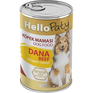 Hello Paty Yetişkin Dana Etlı Köpek Konserve Maması 24 Adet x 415 gr