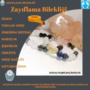 Doğal Taş Bileklik Kolye Doğal Taş-Zayıflama Bilekliği