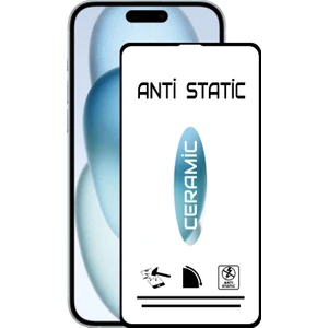Case World Apple iPhone 15 Plus Tam Kaplayan Anti Statik Kırılmayan Seramik Nano Esnek Ekran Koruyucu Cam
