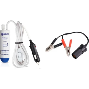 Midapo 12 Volt Araba Çakmaklı Ve Çakmak Girişi Dönüştürücülü Akü Başlıklı Tak Çıkar Kucuk D.C Midapo Mini Dalgıc Pompa