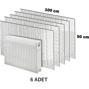 6 Adet Kalorifer Radyatör Arkalığı Isı Yalıtımı İzalasyon Levhası Petek Arkası Alüminyum Folyo 6 Adet 5 ml