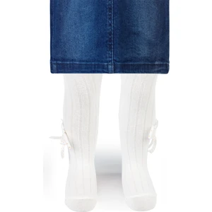 Civil Baby Kız Bebek Külotlu Çorap 0-12 Ay Ekru