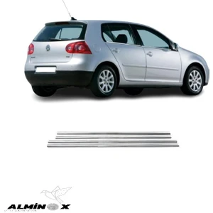 Alminox Oto Vw Golf 5 Krom Cam Çıtası 4 Parça 2004-2009 Arası