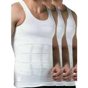 Erkek Vücut Şekillendirici Göğüs ve Göbek Toparlayıcı Sıkılaştırıcı Nefes Alan Atlet Korse 3 'lü Set
