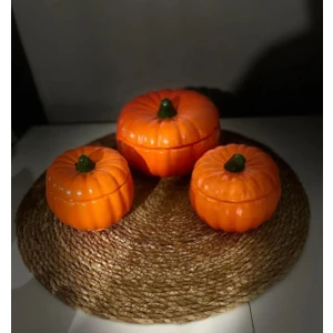 Taşdevri Life 3 Lü Kabak Şekerlik Lokumluk Sunumluk Baharatlık