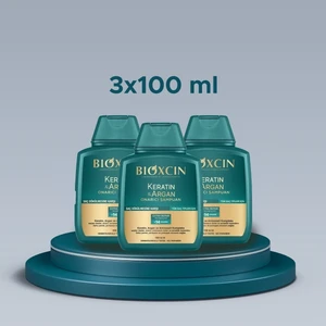 Keratin ve Argan Onarıcı Şampuan 3 x 100 ml Seyahat Boy