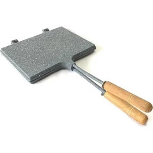 Iç-Dış Granit Döküm Ocak Üstü Maxi Tost Tost Makinesi 20X26 cm