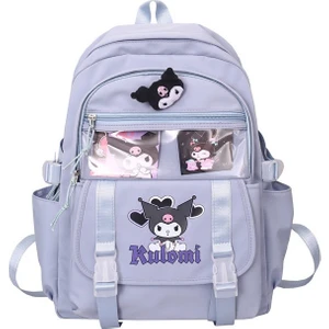 Dimity 6d Baskılı Kuromi Okul Çantası Ilkokul Sırt Çantası (Yurt Dışından)