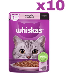 Whıskas Somonlu Kedi Yaş Mama 10 Adet (1X85GR)
