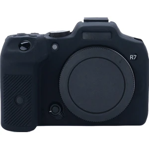 Canon Eos R7 Için Yumuşak Silikon Koruyucu Kılıf - Siyah (Yurt Dışından)