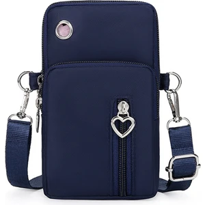 Oxford Bez Crossbody Çanta Telefonu Taşıyan Torba Küçük Omuz Çantası Bilek Çantası (Yurt Dışından)