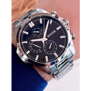 WWG205804 Wesse Yeni Sezon Çelik Kordon Kararmaz Renk Atmaz Iç Fonksiyon Aktif 5 Atm Erkek Kol Saati