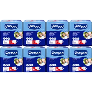 Bel Bantlı Tekstil Yüzeyli Yetişkin Hasta Alt Bezi Gece Büyük Boy (L) - 14'lü x 8 Paket