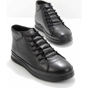 Siyah Leather Erkek Bot & Bootie E02795071503
