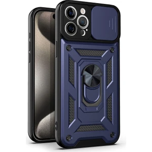 Apple iPhone 15 Pro Kılıf Impact Resistant Lacivert