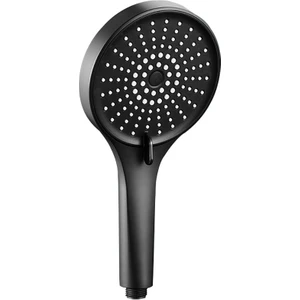 God Of Wealth Banyo 13,5 cm Geniş Panel Duş Başlığı 5 Vitesli Kompresörlü Büyük Duş Başlığı (Yurt Dışından)