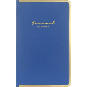 Victoria's Journals Monaco Vegan Deri Sert Kapak 13 x 21 cm Çizgili Mavi