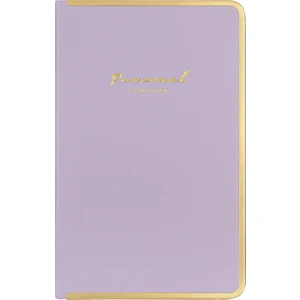 Victoria's Journals Monaco Vegan Deri Sert Kapak Defter 13 x 21 cm Çizgili Lila