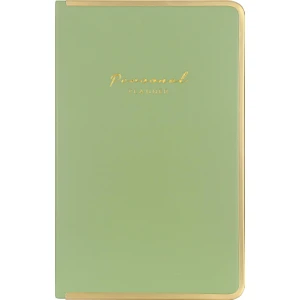Victoria's Journals Monaco Vegan Deri Sert Kapak Defter 13 x 21 cm Çizgili Açık Yeşil 96 yaprak