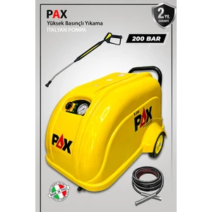 Pax 200 Bar Yüksek Basınçlı Oto Yıkama Makinası Italyan Pompa Trifaze
