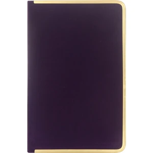 Victoria's Journals Monaco Süet Sert Kapak Defter 13 x 21 cm Çizgili Mor