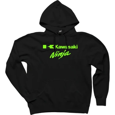 Zoka Wear Motosiklet Ninja Siyah Kap onlu Sweatshirt Hoodie Fiyat