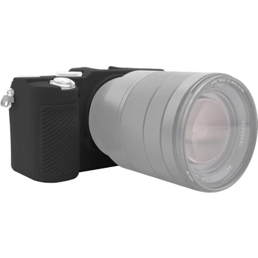 Puluz Sony A7C / Ilce-7c Için Puluz Yumuşak Silikon Koruyucu Kılıf - Siyah (Yurt