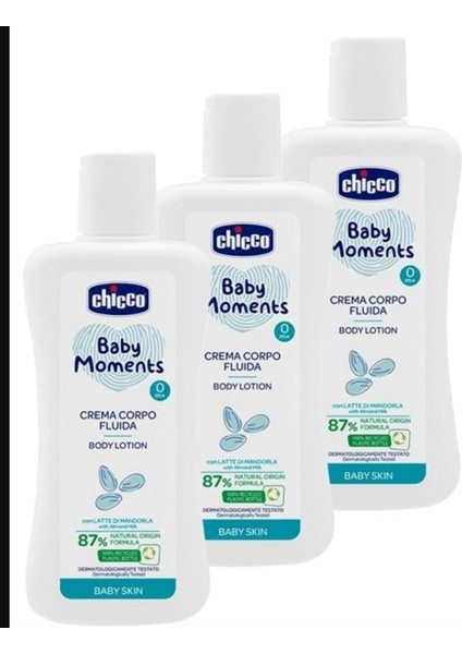 Baby Moments Doğal Saç ve Vücut Şampuanı 200 ml x 3 Adet