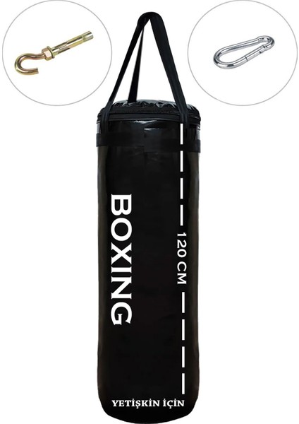 Yırtılmaz Siyah Deluxe Boxing Kolonlu Boks Torbası ve Tavan Askı Kancası fiyatları
