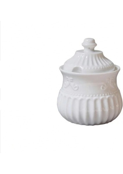 Barok Saray Kabartmalı Seramik Kahve Süt Sürahisi (Yurt Dışından)