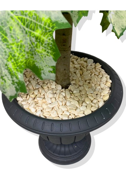 Yapay Akçağaç Yaprak Yeşil Çınar Ağacı 140 cm 35 cm Saksı fırsatları