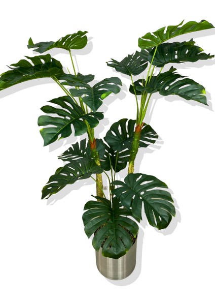 Yapay 4 Gövde 18 Dal Devetabanı 180 cm 30X30 Galvaniz Saksı