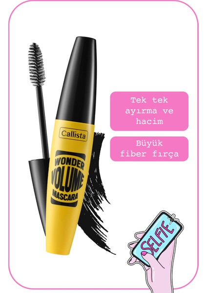 Wonder Volume Hacim Ve Kıvırma Etkili Maskara - Siyah fiyatları