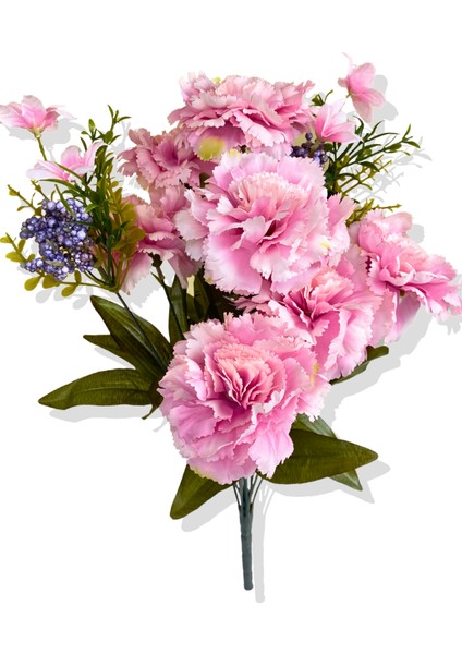 Yapay Pembe Karanfil Demeti 50 cm 11 Dal modelleri