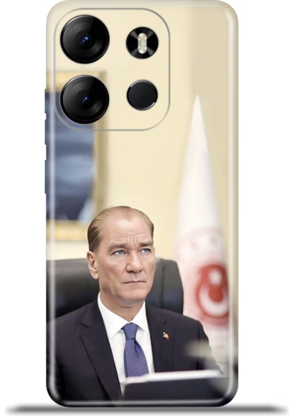 Tecno Spark Go 2023 Kılıf Esnek Silikon Kamera Koruma 4K Desenli Özel Tasarım - Atatürk Suit