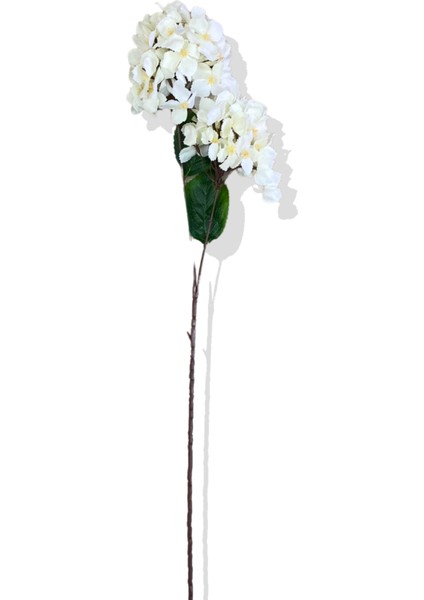 Yapay Beyaz Tek Dal Ortanca 90 cm