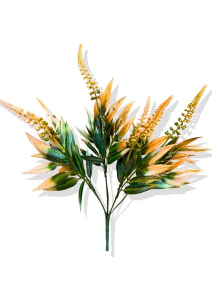 Yapay Yeşillik Demeti Turuncu 40 cm 7 Dal