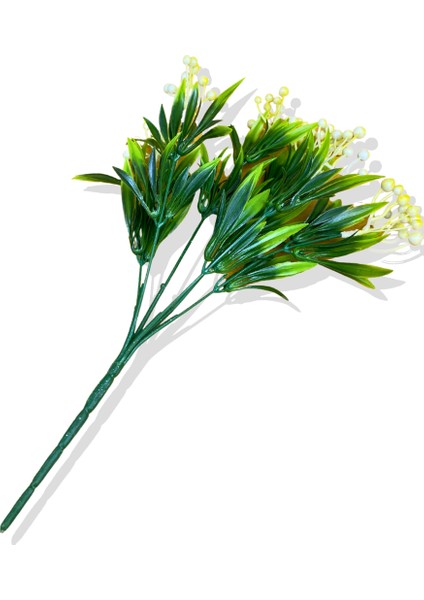 Yapay Püsküllü Tropik Sarı Bitki 6 Dal 35 cm fiyatları