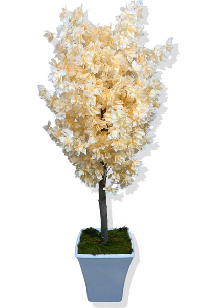 Somon Begonvil 160 cm Yapay Ağaç Beyaz Kare Saksı fiyatları