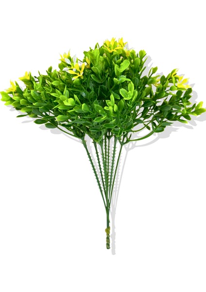 Yapay Sarı Yeşillik Demeti 25 cm 7 Dal
