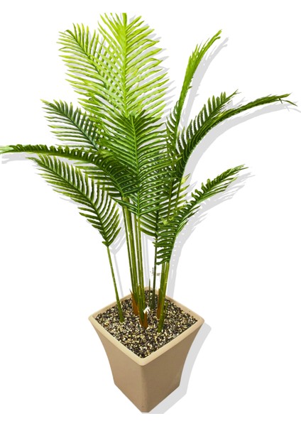 Yapay Areka 150 cm Yapay Ağaç 6 Gövde 12 Dal Kare Saksı