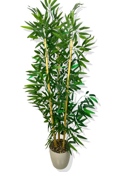 Yapay Yapraklı Bambu Ağacı 3 Bambu'lu 140 cm fırsatları