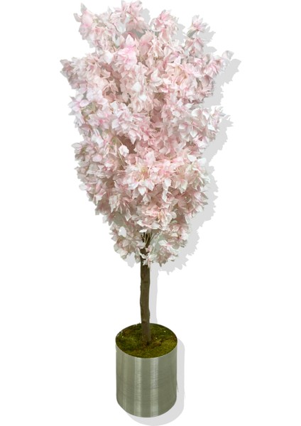 Pembe Begonvil 180 cm Yapay Ağaç 30X30 Galvaniz Saksı indirimleri