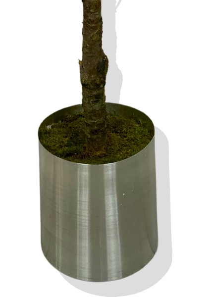 Pembe Lüx Yaprak Bahar Dalı Yapay Ağaç 160 cm 25X25 Galvaniz Saksı indirimleri